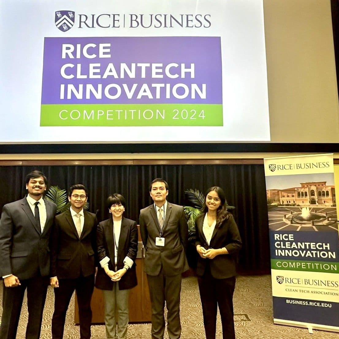 USC Marshall team at the 2024 Rice Cleantech Innovation Competition